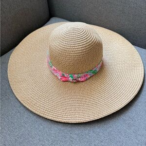 Lilly Pulitzer | Accessories | Straw Sun Hat With Floral  display picture 3
